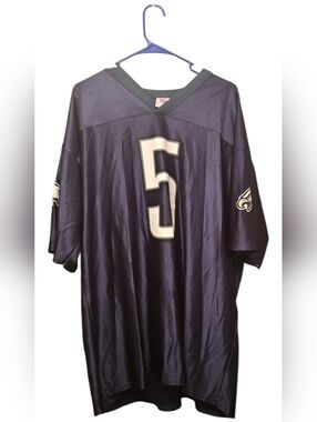 NFL Eagles Men's Dark Blue #5 McNabb Football Jersey w White Number